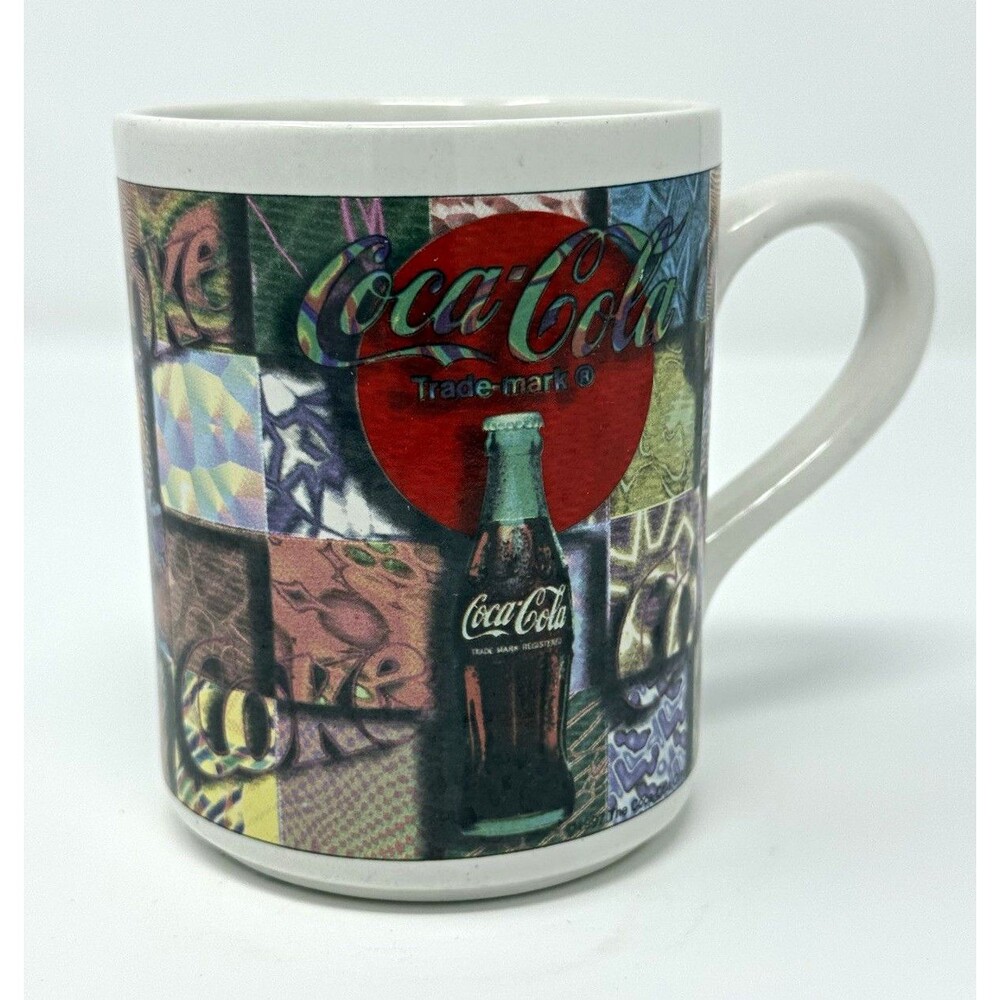 Coca-Cola 1997 Original Soda Theme Patchwork Mug